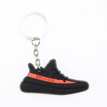 Load image into Gallery viewer, Mini Silicone BOOST 350 V2 Shoes Keychain Bag Charm Woman Men Kids Key Ring Key Holder Gift SPLY-350 Chic Sneaker Keychain