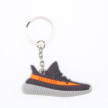 Load image into Gallery viewer, Mini Silicone BOOST 350 V2 Shoes Keychain Bag Charm Woman Men Kids Key Ring Key Holder Gift SPLY-350 Chic Sneaker Keychain
