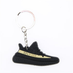Mini Silicone BOOST 350 V2 Shoes Keychain Bag Charm Woman Men Kids Key Ring Key Holder Gift SPLY-350 Chic Sneaker Keychain